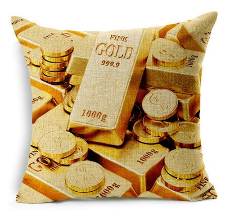 Gold Coin Egg USD Dollar Code Lying Pillow